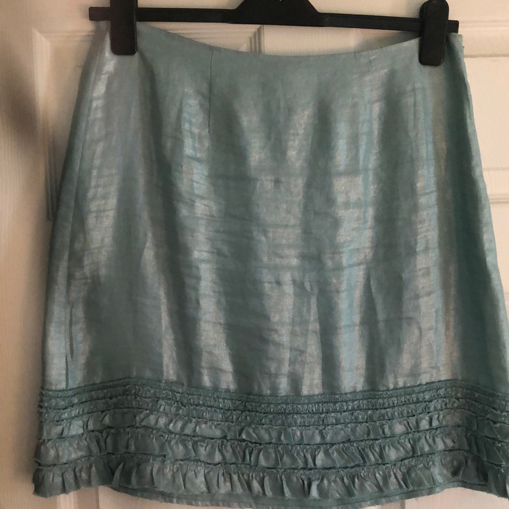 Sea foam green shimmery skirt